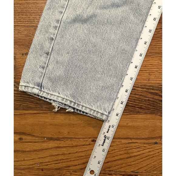 Playboy By PacSun Light Wash Denim Jeans Pink Bunny Logo Distressed Size 23 - Picture 5 of 8